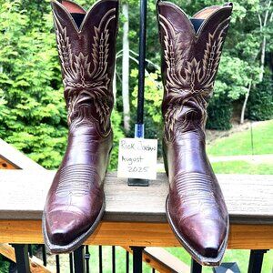 [SOLD] Lucchese 1883 Cordovan Brown Cowboy Boots in men's size 11D